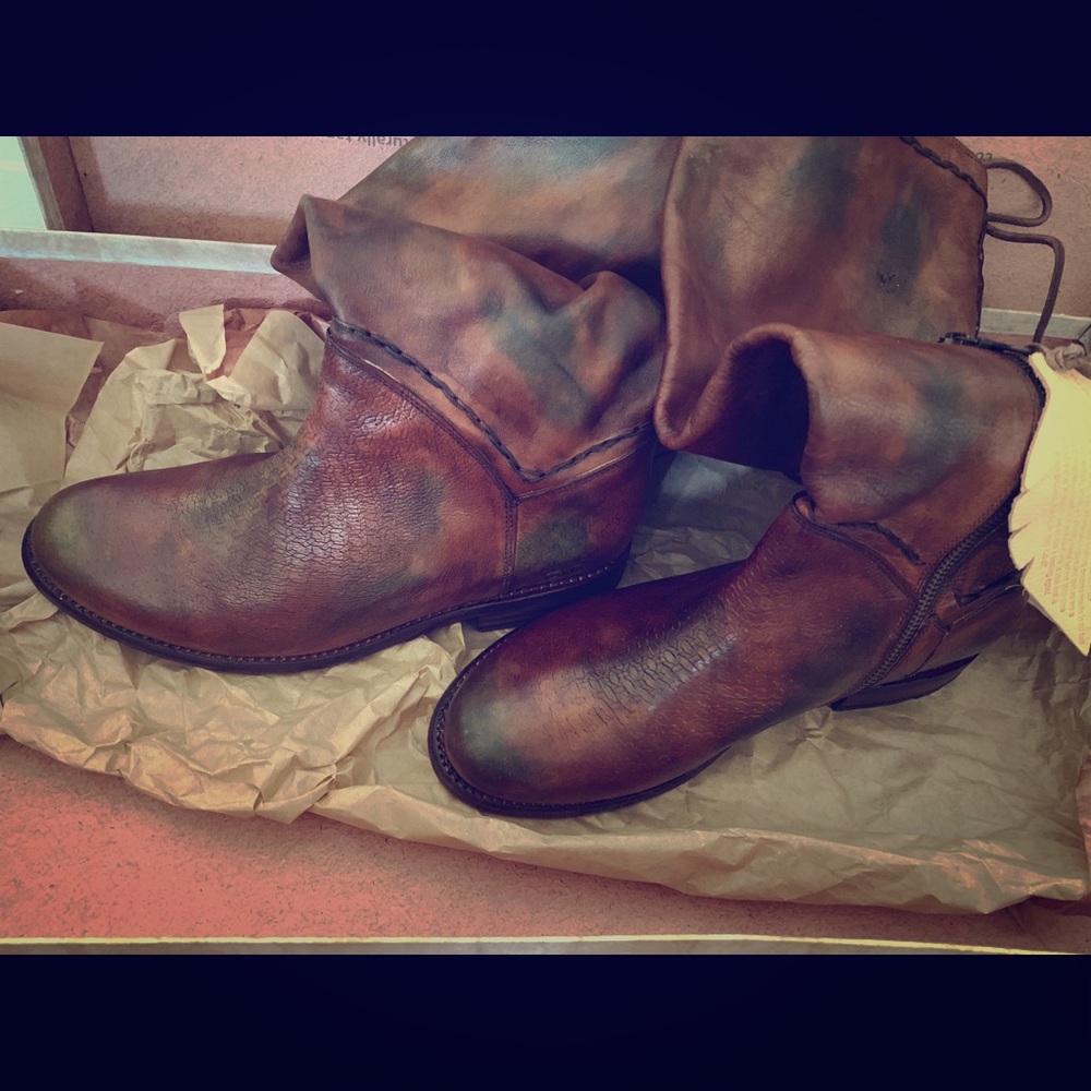 Never been worn BedStu knee high boots!